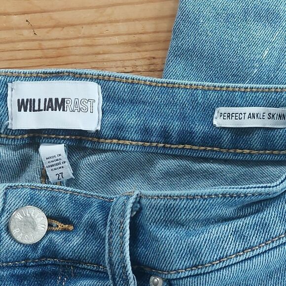 William Rast Jeans Paint Splatter Perfect Ankle Skinny - Picture 6 of 9